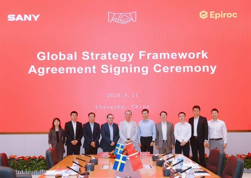 Epiroc and SANY Group in partnership